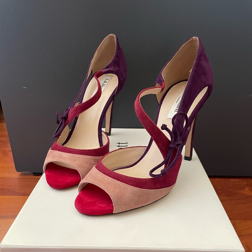 LK BENNETT Lucile Suede Sandals